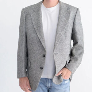 Tip Top Tailor Grey  63% Wool Tweed Sports Jacket Blazer